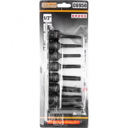 LISTWA UDAROWA TORX T30-T80 78MM 1/2 cala 8 ELEM.